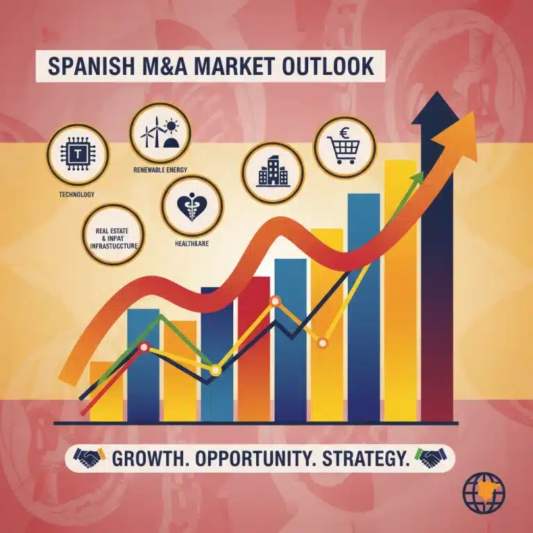 Gráfico dinámico de tendencias de fusiones y adquisiciones en España para 2026